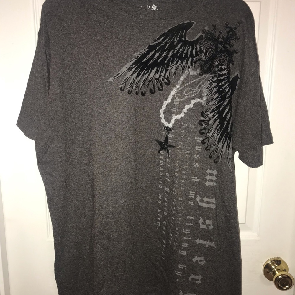 The Raw Uncut Short Sleeve Grey Shirt